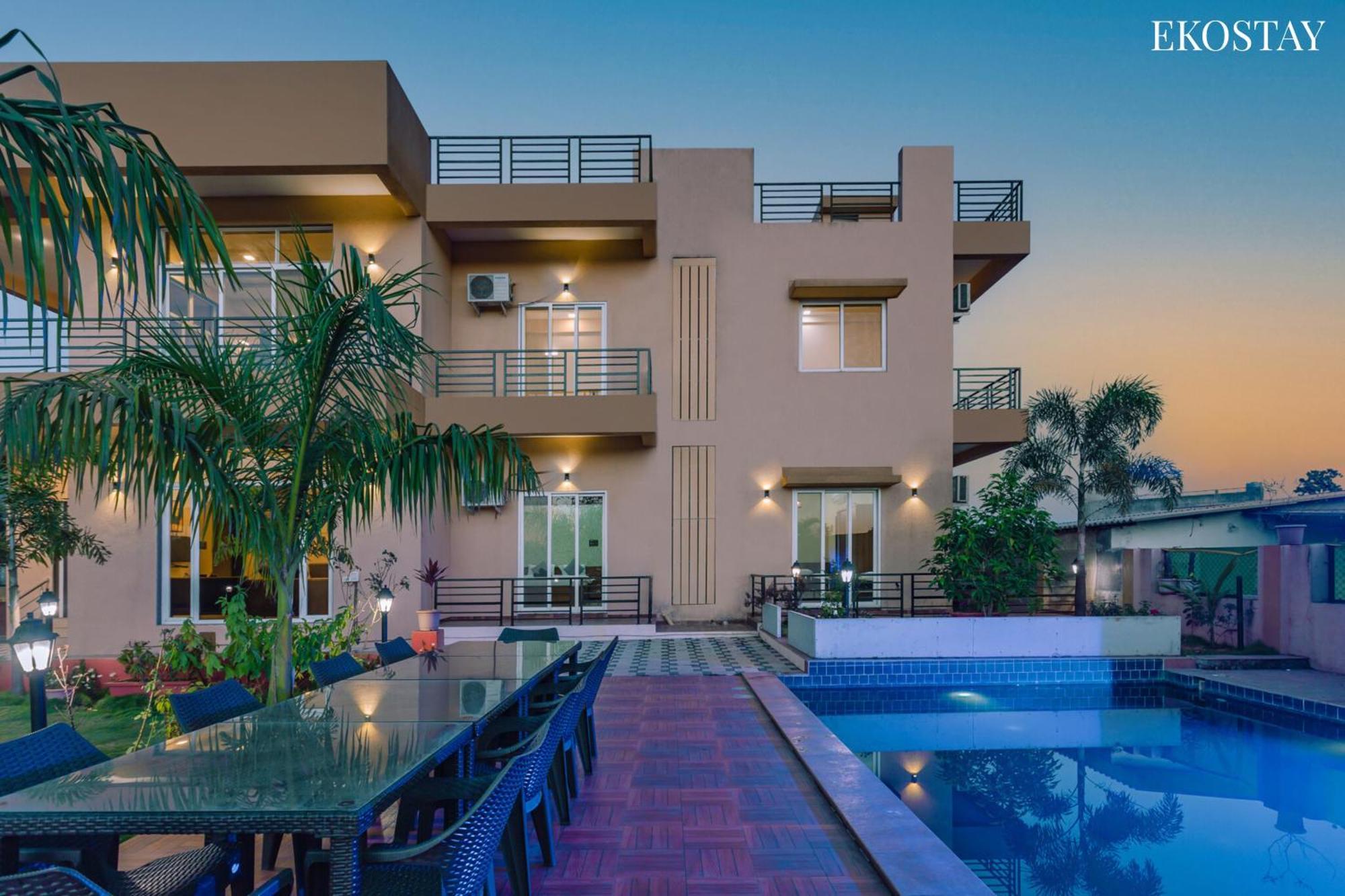 Eko Stay - Octagon Farms Villa Lonavala Bagian luar foto